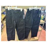 2 pairs Men's 30x32 Relaxed Carpenter black jeans