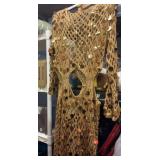 womens crocheted, novelty dress medium