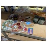 3 kids headbands, 2 mickey, 1 christmas, nails