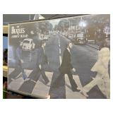 BEATLES, framed poster ABBEY ROAD, 2ft x 40'