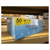 dog pads 50 ct 36'square super absorbent