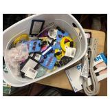 tote, luggage tags, playing cards, medical