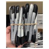 24 Bic intensity black markers retractable