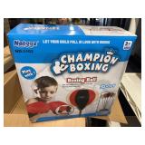 champion boxing ages 3+ punching bag and 2 gloves