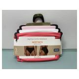 3 pair Warners XL Hi-Cut microfiber underwear