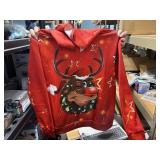 xlarge rudolph reindeer hoodie