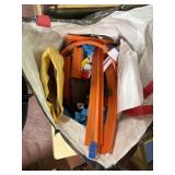 leggo kit , large bag of matchbox car race track,
