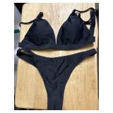 womens size medium black bikini