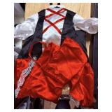 dog costume medium/large little red riding hood