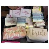 Bride's Set - 2 cosmetic bags, 3 coin purse & hair