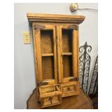 Wood Storage Cabinet 18.5' x 28.5' x 7.25' deep