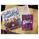 THE COOKS COUNTRY cookbook, 2 novels
