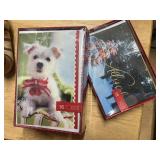 2 boxes christmas cards,