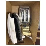 george foreman, toaster and electric can opener