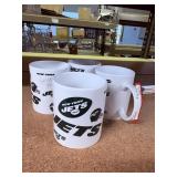4 NEW YORK JETS coffee mugs