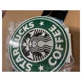 10,5' wood STARBUCK COFFEE sign