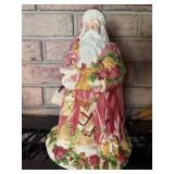 country roses santa cookie jar  garage