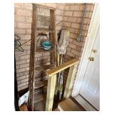 2 mops, extendable light changer, 6ft wood