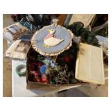 dining room chair covers, wreath, silk flowers