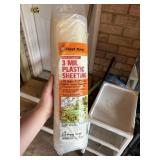 3mil plastic sheeting 10ft x 25ft  garage