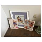 1950's swim suit model advertising pieces