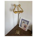 gold tone music stand adjustable heights, LR