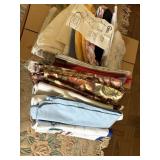 centerload rack and a lot of  table linens   LR