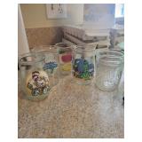3 welchs jelly jars, jelly canning jar,juice glass