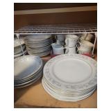 apx 16 place set  of  DYNASTY china dish set plate