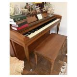 piano and bench w/ storage - LR