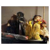 witch tree topper, pumpkin doormat, pumpkin