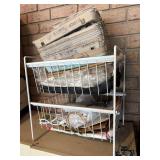 metal shelf with 2 pull out drawers,17't x 16'wx13