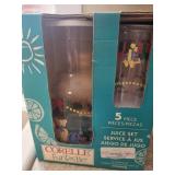 CORELLE teddy bear christmas juice set