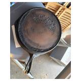 cast iron skillet- marked small 8 and larger 6or9