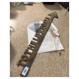 R.M.S. LUSITANIA 1906, metal sign 24'