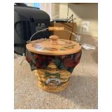 longaberger autumn pail , liner, protector ,