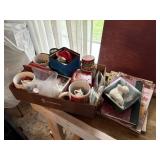 1 snowbabies ornament, mugs, christmas decor