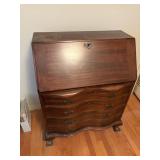 wood secretary with key  30.5'x17'x40'tall