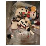 tote/ lid, all snowmen, snowman purse