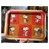 snoopy metal lap tray ,  basement