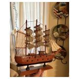medium replica sail boat  13'x 12' tall  family