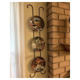 wrought iron plate holder, KNOWLES american