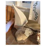 bunny seashell and sail boat light  family room