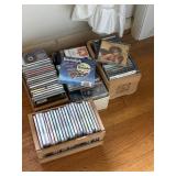 cassette and cd collection, christmas, boston
