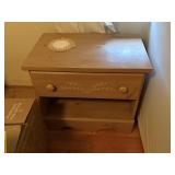 wood nightstand , 1 drawer 25' x 16' x 21'