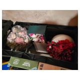 2 faux floral arrangements, corsages