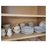 set of dishes, vintage vernon ware ROSE,   saucers