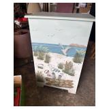 seashore themed wood hamper 20'H X 13' X 11'