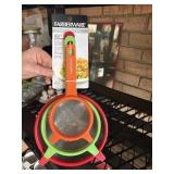 colander mesh strainer set farberware, 3 to 7'