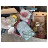 2 box of glass eye droppers, burner covers, sheer